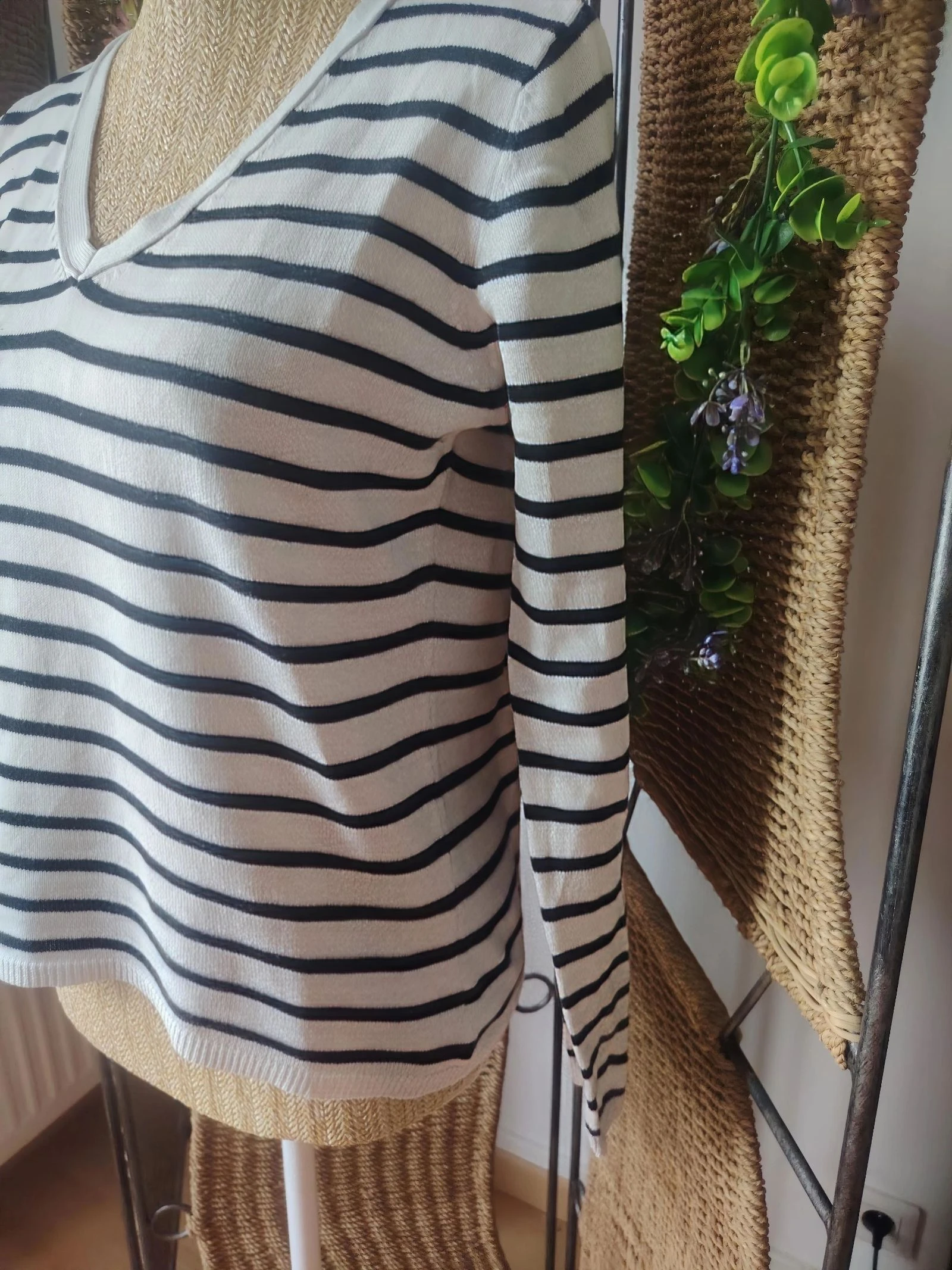 Suéter ligero a rayas para mujer talla 36 Sweewë – photo 4